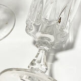 6 champagne flutes, crystal