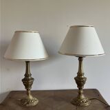 Gilded bronze bedside lamp