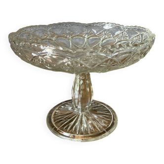 Molded glass fruit bowl
