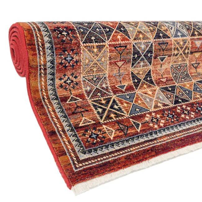 Antique red oriental Persian carpet in wool