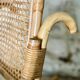 Rattan and cane rocking chair