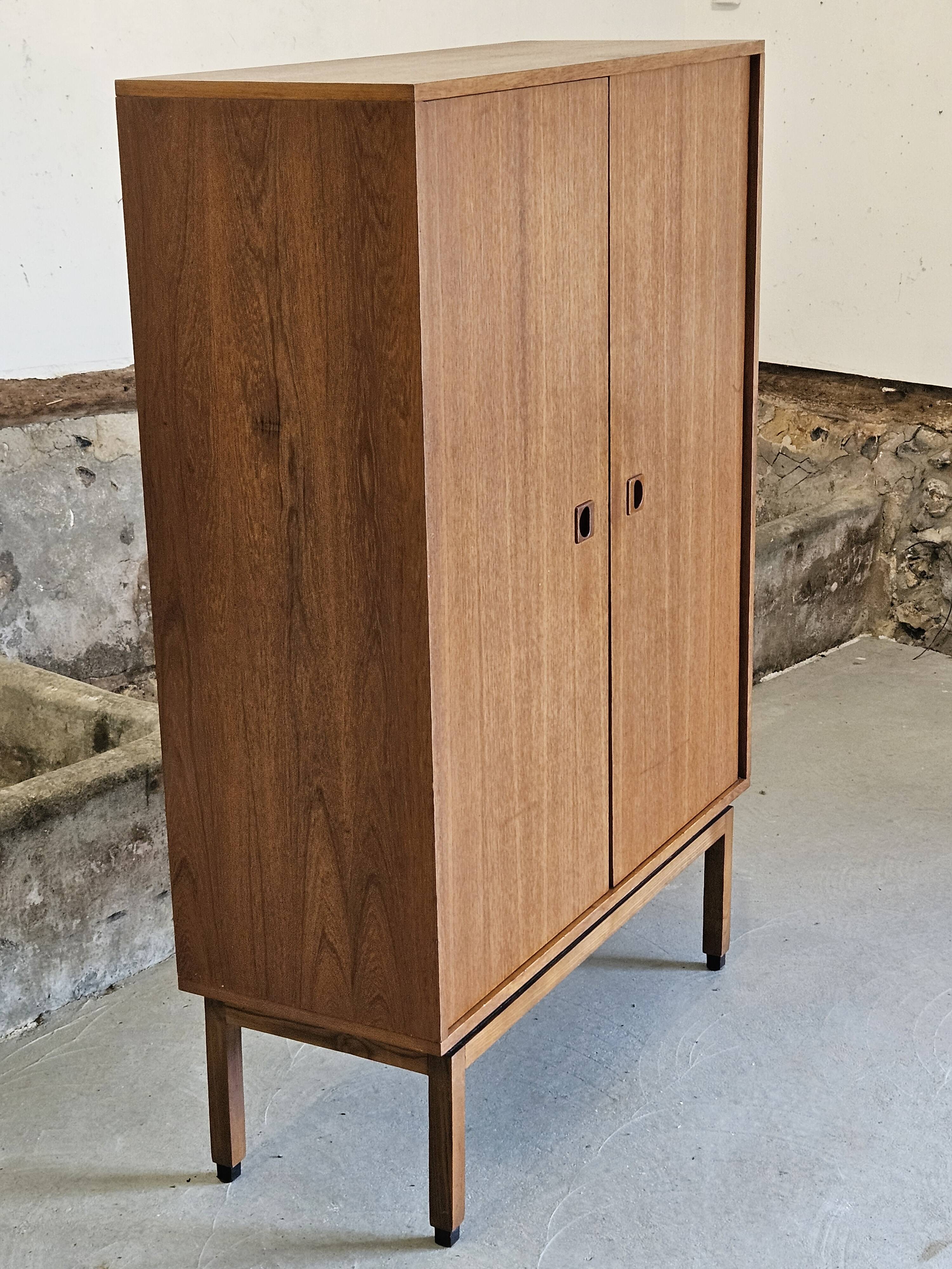 Wardrobe 1960 teak veneer brand MDK Scandinavian Danish