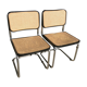Pair of Cesca B32 chairs by Marcel Breuer