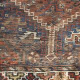 Tapis ancien tissé à la main, 1850 shiraz persan 150x110cm