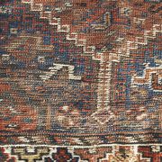 Tapis ancien tissé à la main, 1850 shiraz persan 150x110cm
