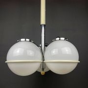 Lustre globe en verre de Murano par Gino Sarfatti, Italie, années 1960