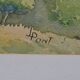 JL PONT (20th century) "Hilly Landscape" Signed watercolour
