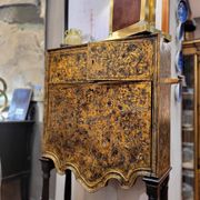 Cabinet of gilded and silvered leather, Art Nouveau, circa 1920 – Spain