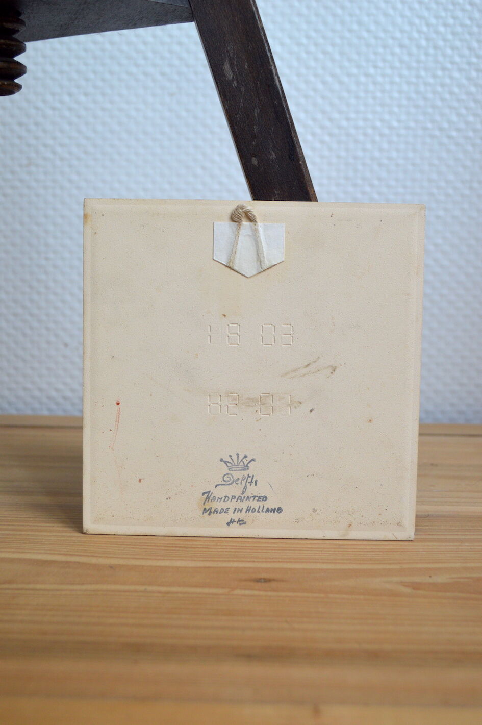 Delfts earthenware tile