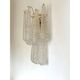 Set of 2 Modern “Conchiglie” Gold Murano Glass Wall Sconces