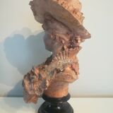 Bust signed D. Van Den Bossche in terracotta