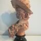 Bust signed D. Van Den Bossche in terracotta