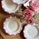 Set of 6 vintage porcelain deep plates