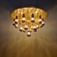 XXL Sputnik ceiling light in brass, Space Age design, 1970.
