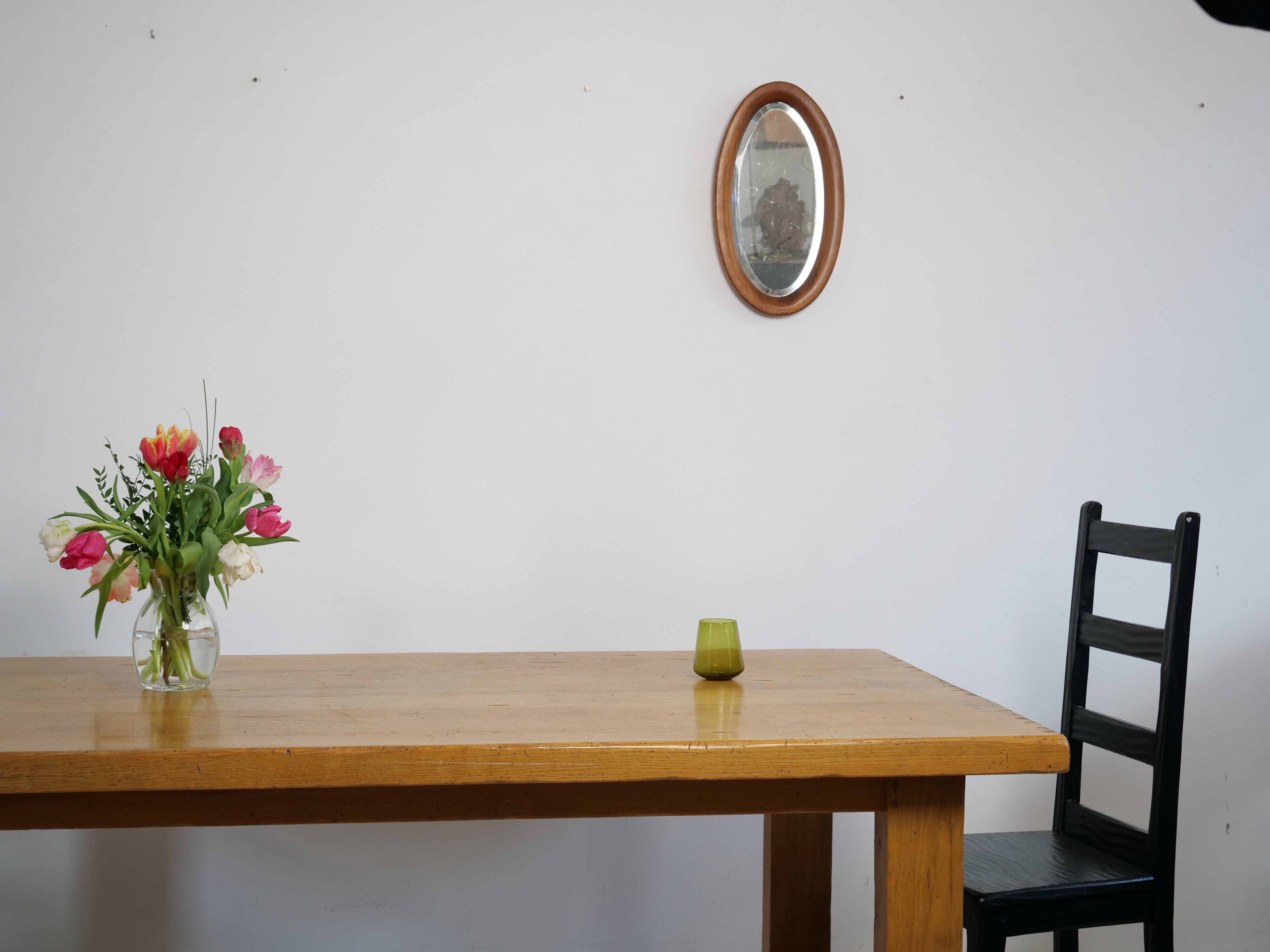 Solid oak farmhouse table