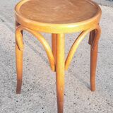 Thonet-style curved wooden stool