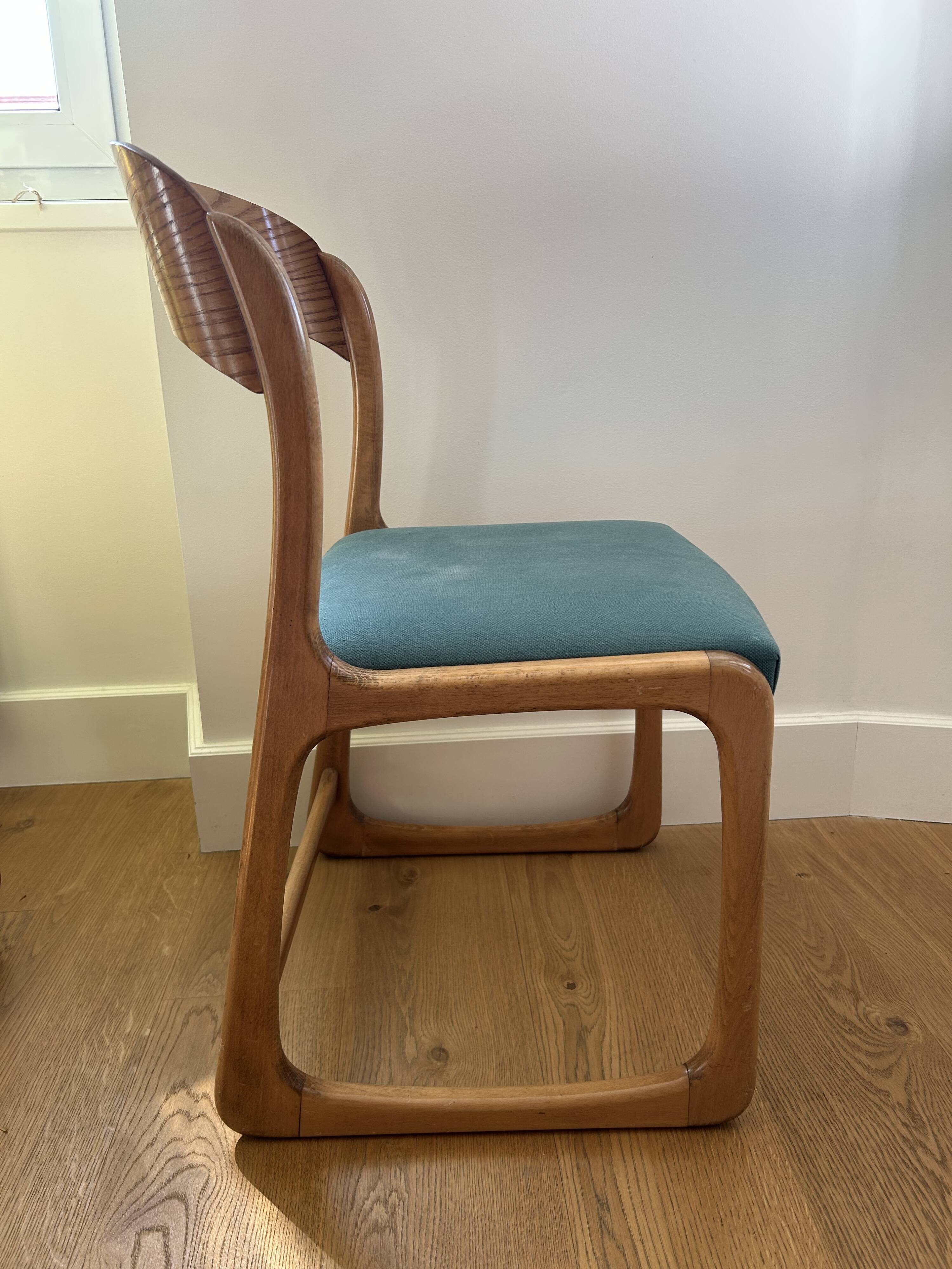 Lot of 6 Baumann sled chairs