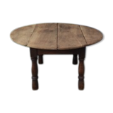 Folding low round table