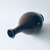 Enamelled sandstone vase