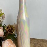 Ceramic vase, iridescent mother-of-pearl color