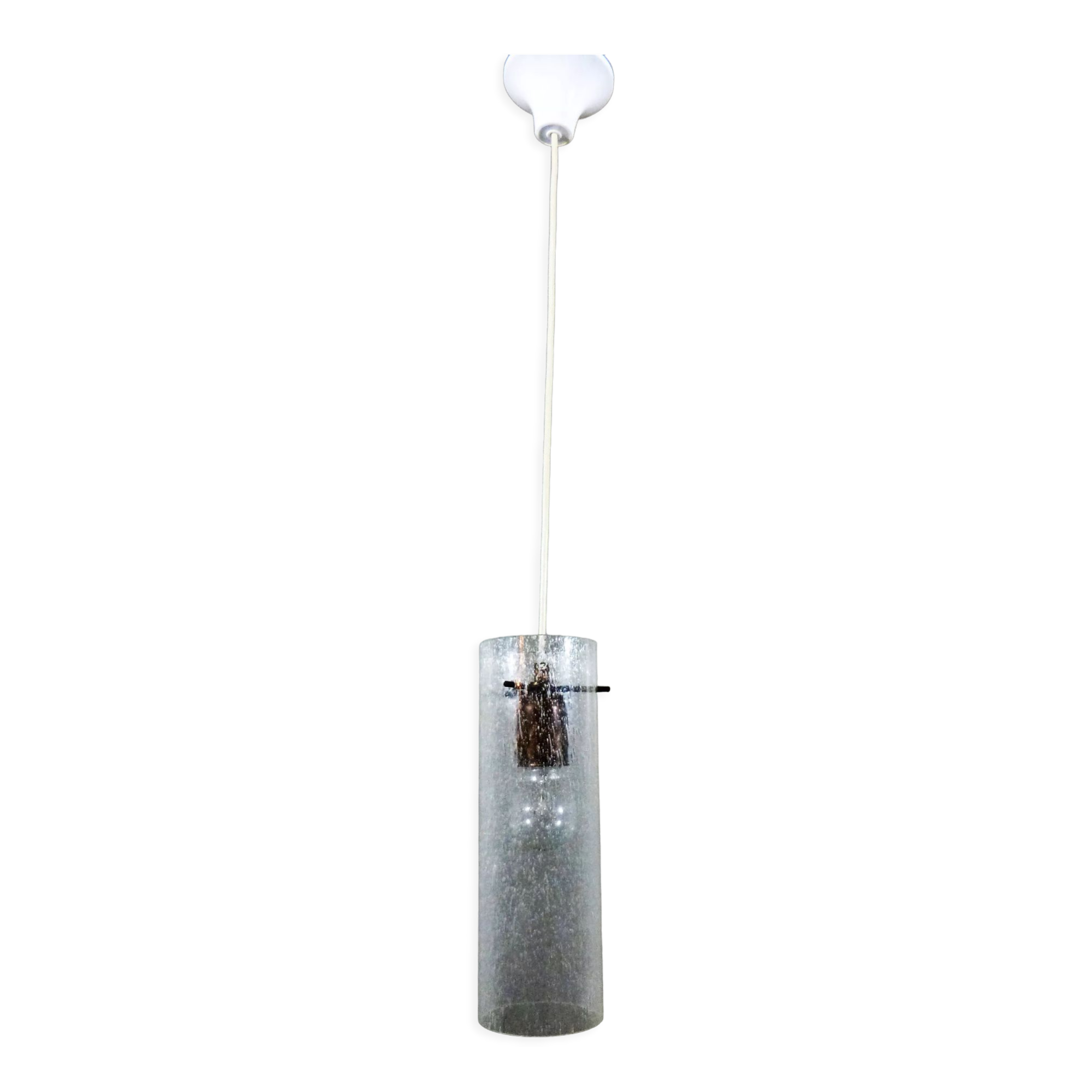 Vintage Kaiser Leuchten glass hanging lamp, 1960’s
