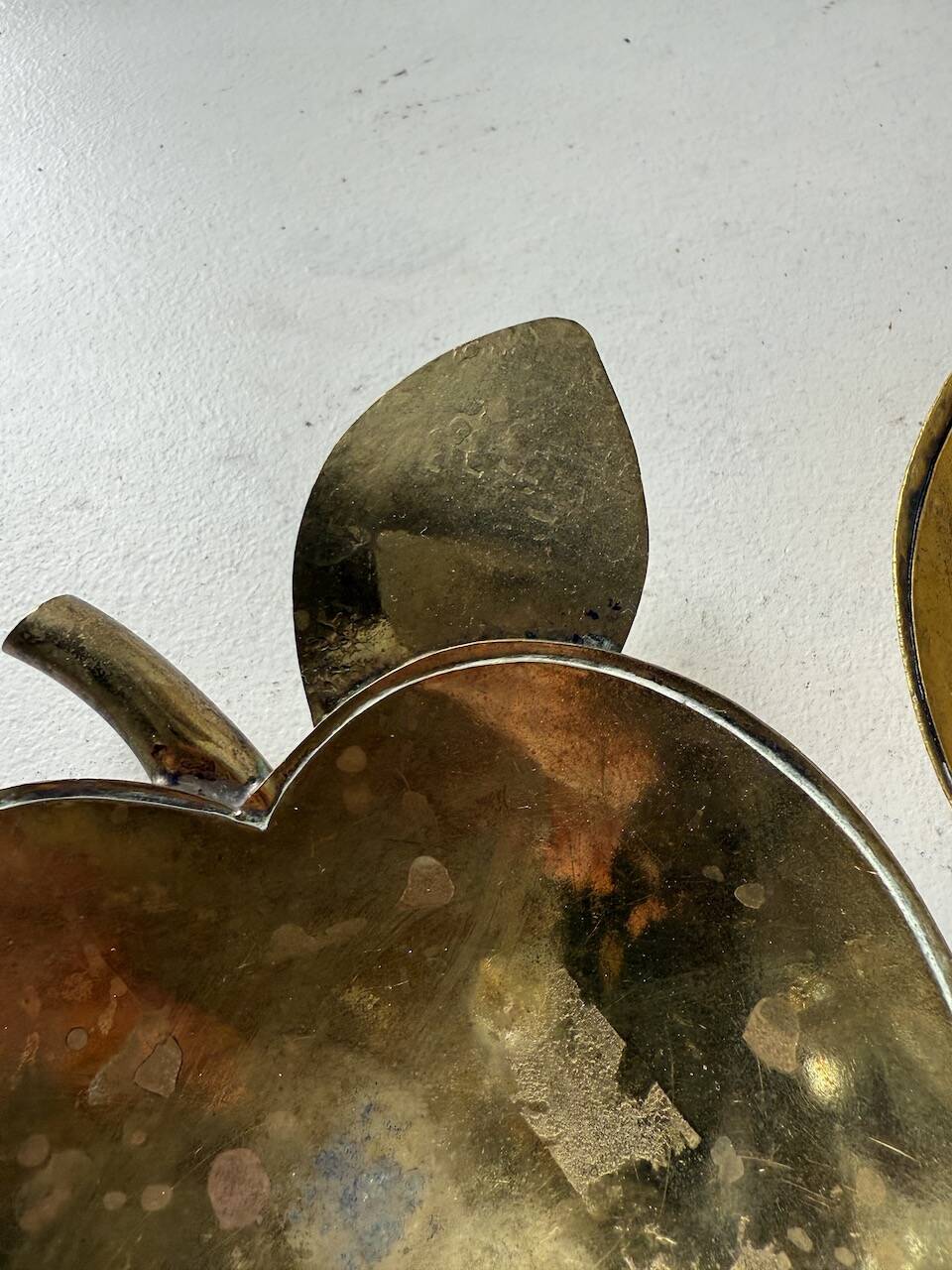 Brass "apple" pocket watch