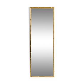 Rectangular mirror in gilded brass, 1970s