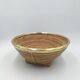 Rattan and brass basket