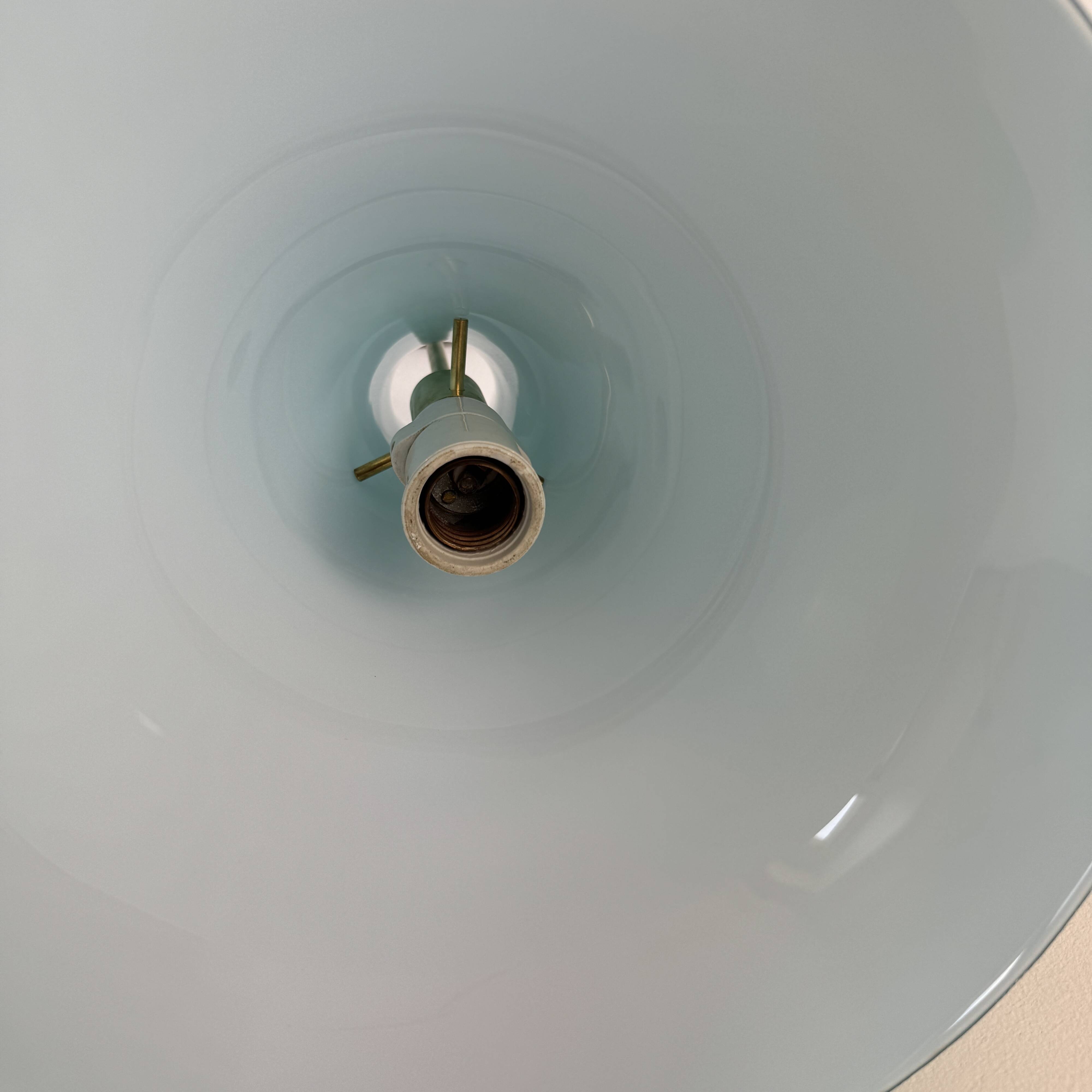 OLD VINTAGE BLUE OPALINE CHANDELIER