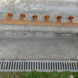 Bamboo-style wooden coat holder 8 patères, 1940