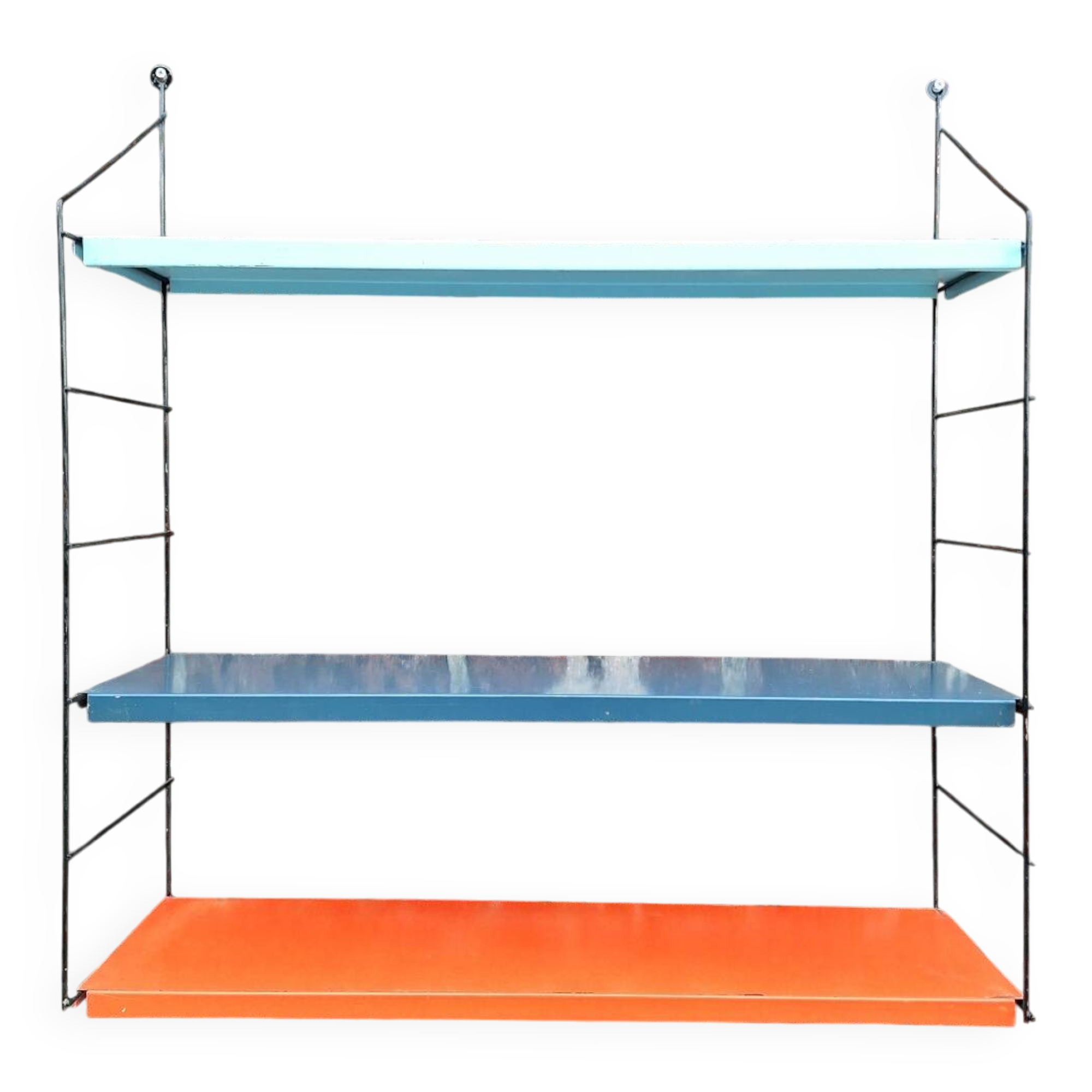 Vintage metal shelves, designer storage