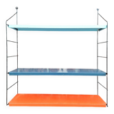 Vintage metal shelves, designer storage