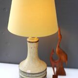 Vintage Danish Stoneware Pottery Table Lamp from Axella, 1970s