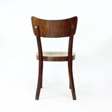 Ensemble de 4 chaises à repas par Tatra en noyer, Tchécoslovaquie 1960