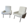 Pair of "Troïka" armchairs by Pierre Guariche, Airborne. Reupholstered 2026.