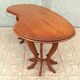 Brutalist table in solid oak