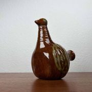 Bird-shaped pottery bottle from a modern Danish workshop, mid-century, 1960s.