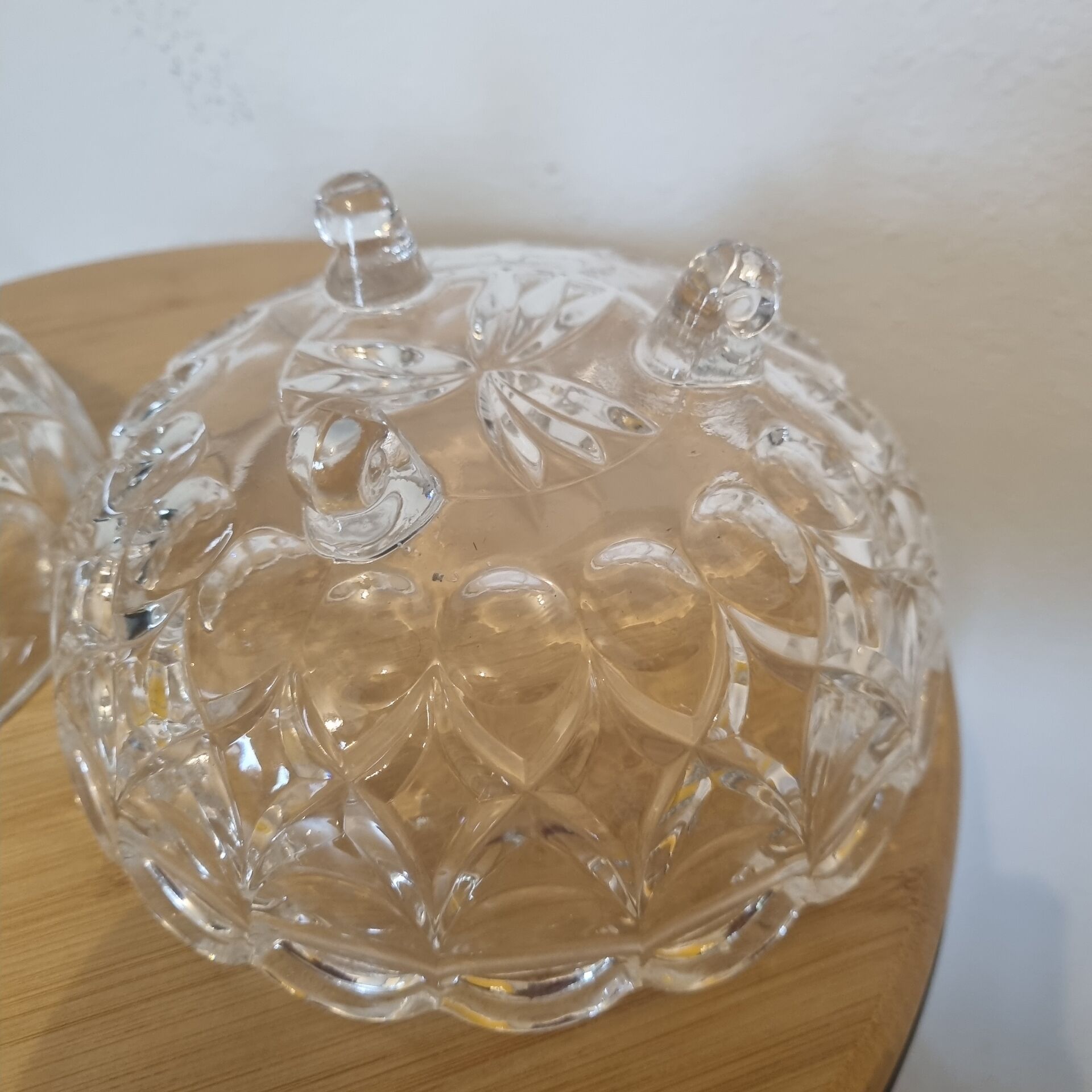 Bonbonnière en verre de 1980