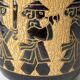 Vintage ceramic art studio vase Dona Saigon Vietnam 1970s