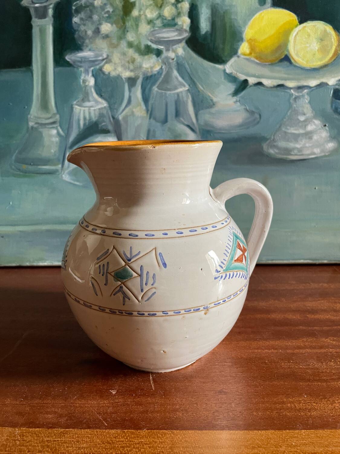 Vintage ceramic pitcher