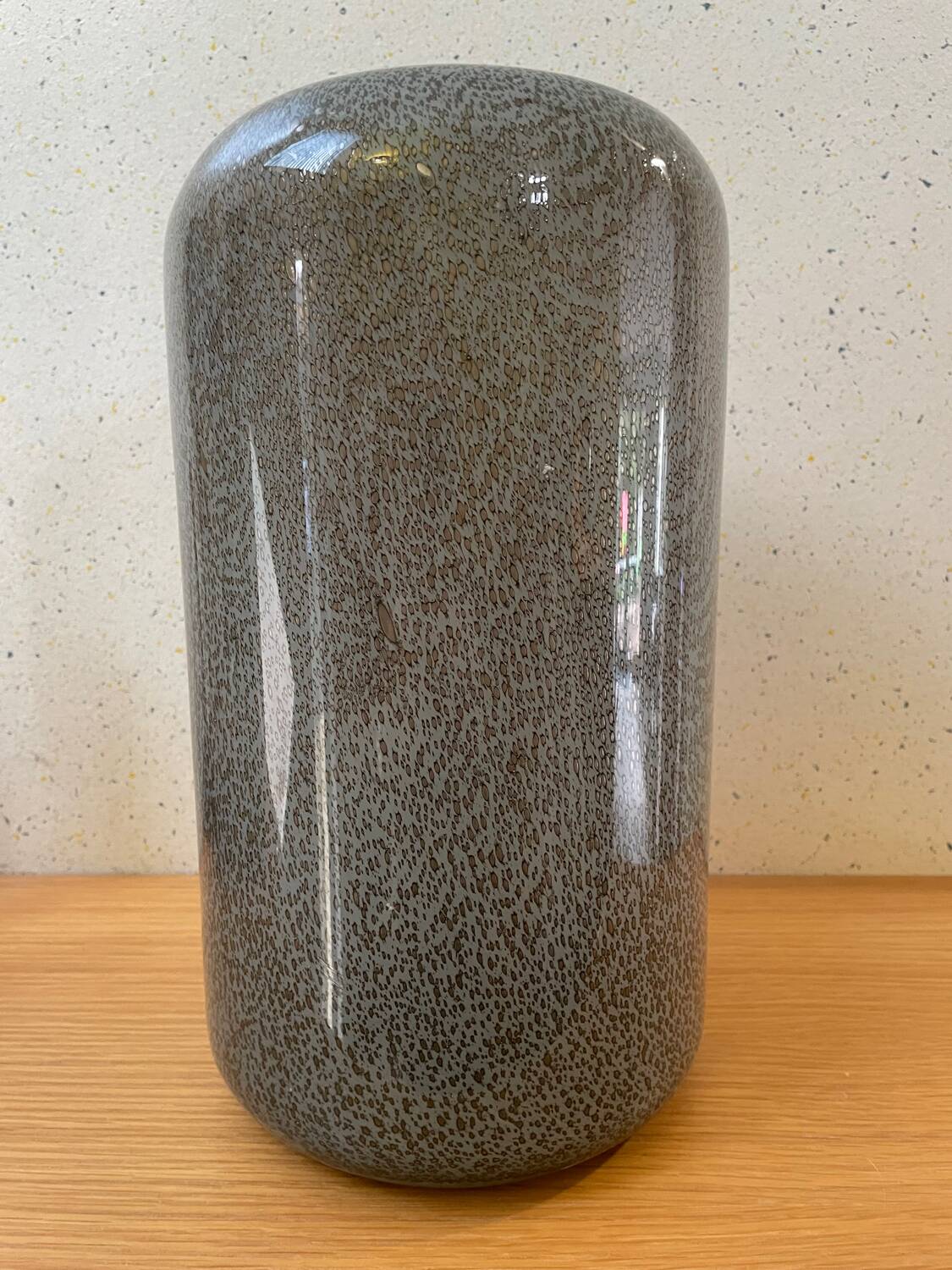 Mouth blown Murano glass vase