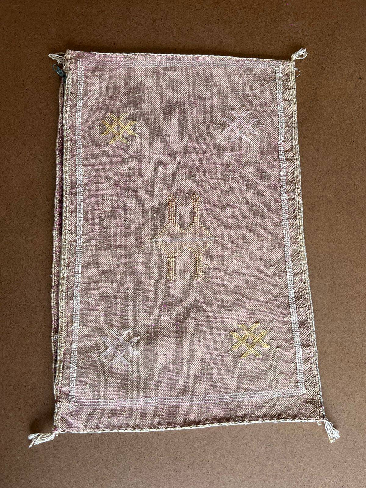 Cactus Silk Cushion Cover 60 x 40 cm eggplant color