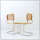 Pair of vintage Cesca chairs in light wood - Italy 1990s