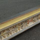 Pastel floral decoration mirror 100x80cm