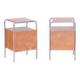 Bauhaus Chrome Bedside Tables attributed to R. Slezák, Former Czechoslovakia, 1930s, Set of 2