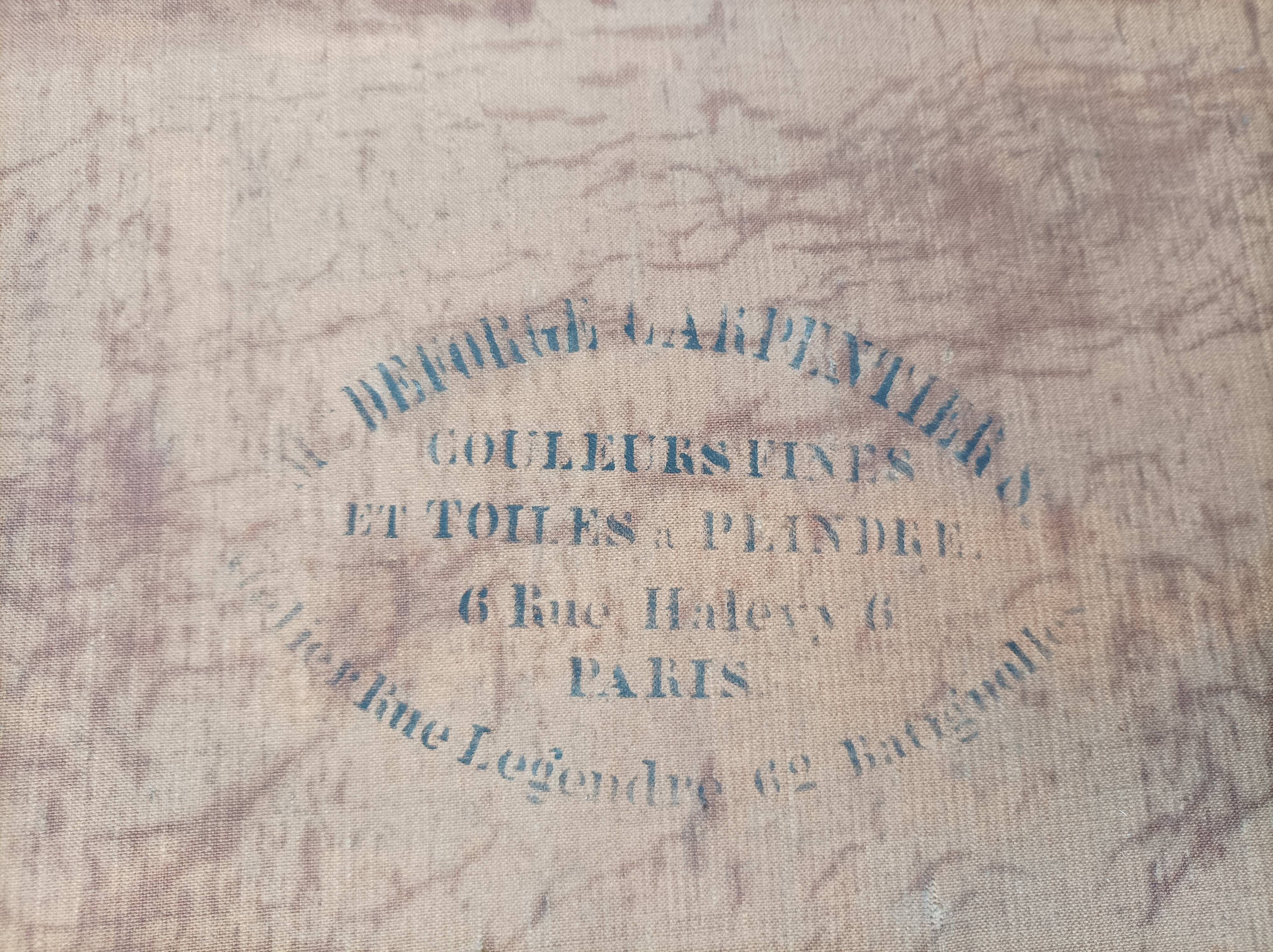 Emile levy (1826-1890) oil on canvas portrait of a woman