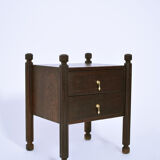 Table de chevet en châtaignier brésilien, années 1960