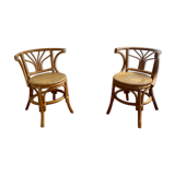 Pair of rattan chairs