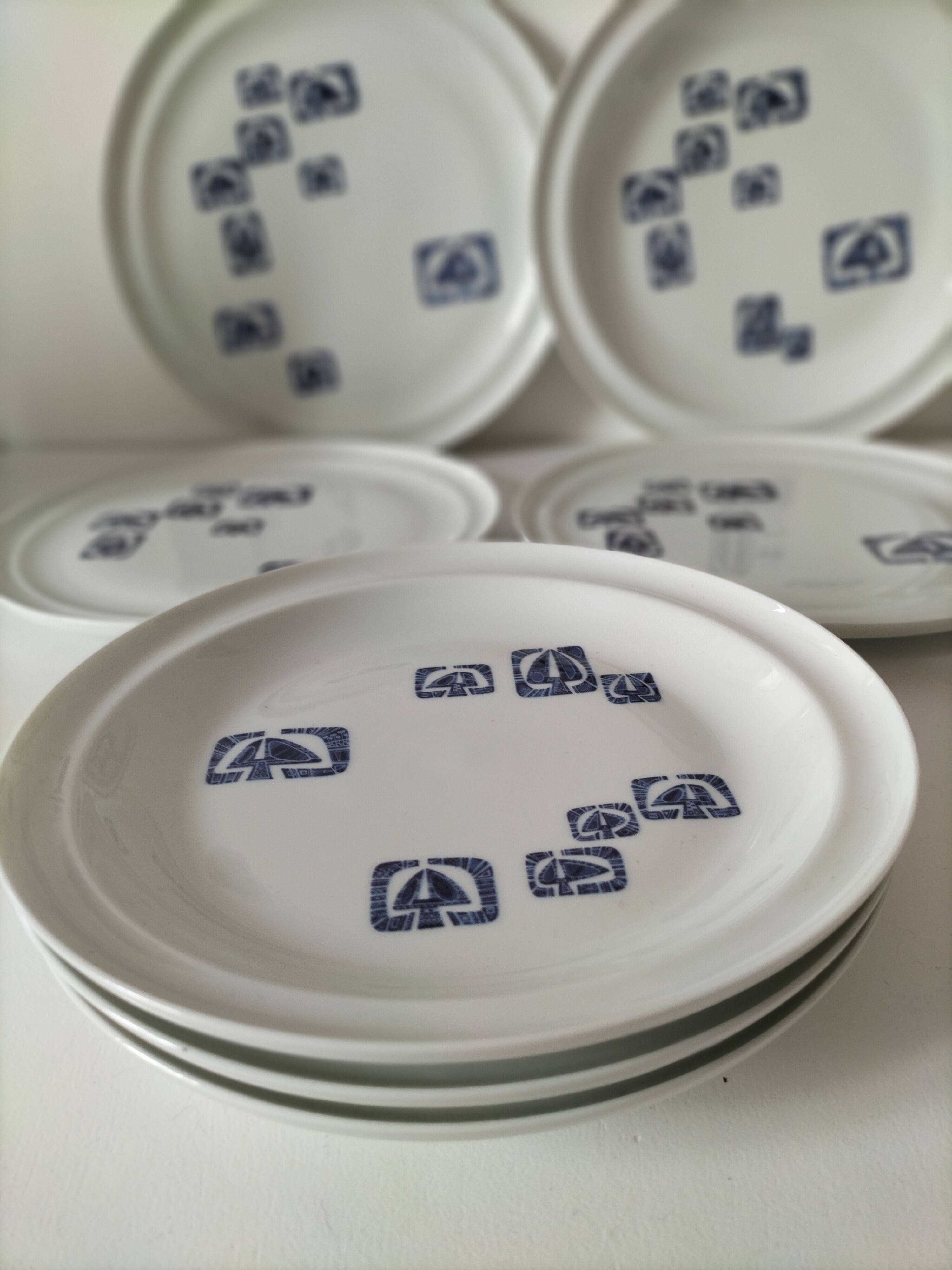 Porcelain set from Paris, Lima decoration – 7 pieces, 1970