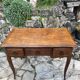 Louis XV style carved solid oak writing table, 19th century
